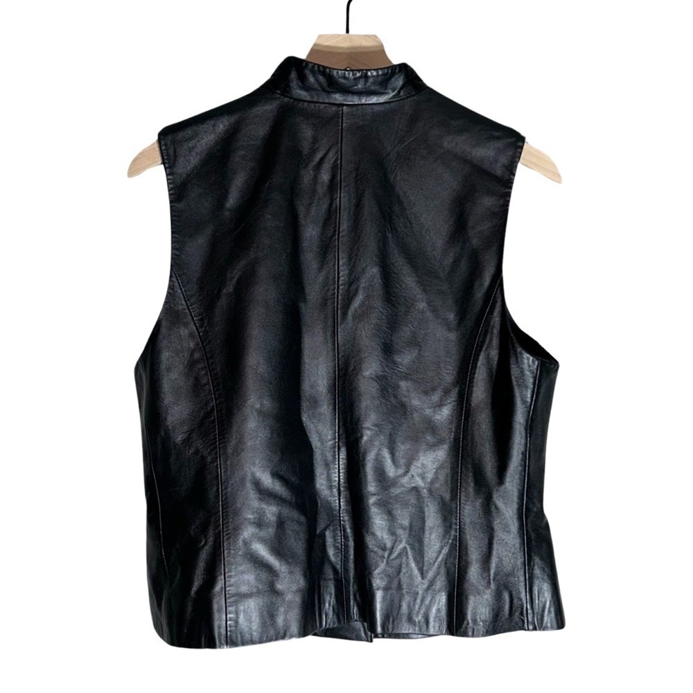 🌟 Coldwater Creek Genuine Leather Vest - Size M 🌟 - Picture 2 of 6